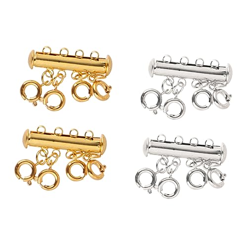 4 Stück Multi Layer Verbinder Teiliges Kupfer Magnetverschluss für Frauen und Männer Einfach zu Öffnen Schließen für Diy Schmuckgestaltung 4 Stück Multi Layer Verbinder Teiliges Kupfer Magnetverschluss für Frauen und Männer Einfach zu Öffnen Schließen für Diy Schmuckgestaltung von Lurrose