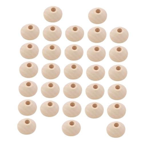 40 Stück Naturfarbene Holzperlen für Schmuck und Diy Unlackierte Abakusperlen für Bastelprojekte Langlebig und Vielseitig Einsetzbar 40 Stück Naturfarbene Holzperlen für Schmuck und Diy Unlackierte Abakusperlen für Bastelprojekte Langlebig und Vielseitig Einsetzbar von Lurrose