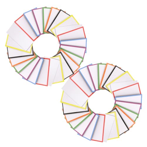 48Stücke Magnetische Beschreibbare Magnetnamensschilder für Whiteboards für Klassenzimmer Büro Abwischbar Wiederverwendbar Flexible Größenanpassung von Lurrose