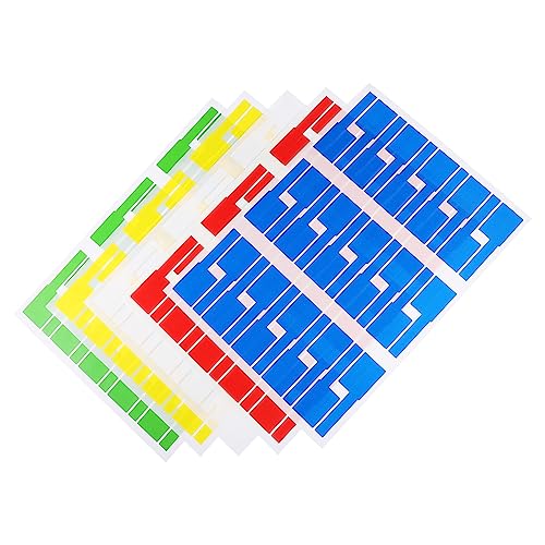 50 Blatt Kabeletiketten Selbstklebend Reißfest für Organisation von Computer Netzwerkkabeln Zuhause Büro von Lurrose