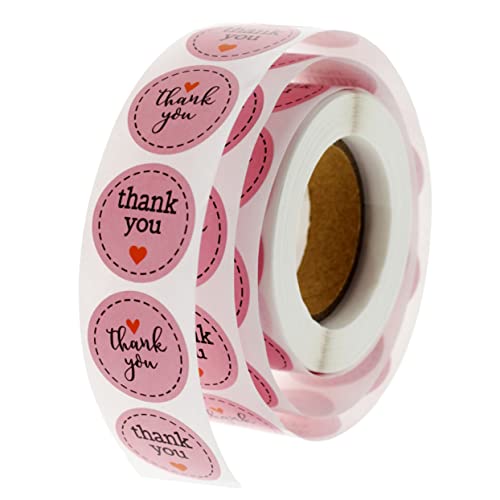 500Stücke Danke Aufkleber DIY für Hochwertige Selbstklebende Sticker für Party Dekoration und Dessertverpackungen Rolle von Lurrose