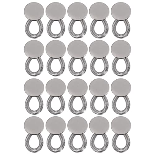 60 Stk Nagelfreie einziehbare Knöpfe elastische Jeans für Männer dünner Taillenknopf Männerhosen Herrengürtel elastische Federknöpfe Hosenverlängerungsknopf Metall Kleid Mann 60 Stk Nagelfreie einziehbare Knöpfe elastische Jeans für Männer dünner Taillenknopf Männerhosen Herrengürtel elastische Federknöpfe Hosenverlängerungsknopf Metall Kleid Mann von Lurrose