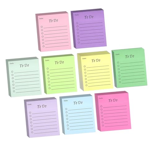9 Stück Teiliges Selbstklebende Memo Pads Fluoreszierenden Praktische Notizblöcke für Büro Zuhause und Schule Kompakte Haftnotizen für Erinnerungen und To Do Listen 9 Stück Teiliges Selbstklebende Memo Pads Fluoreszierenden Praktische Notizblöcke für Büro Zuhause und Schule Kompakte Haftnotizen für Erinnerungen und To Do Listen von Lurrose