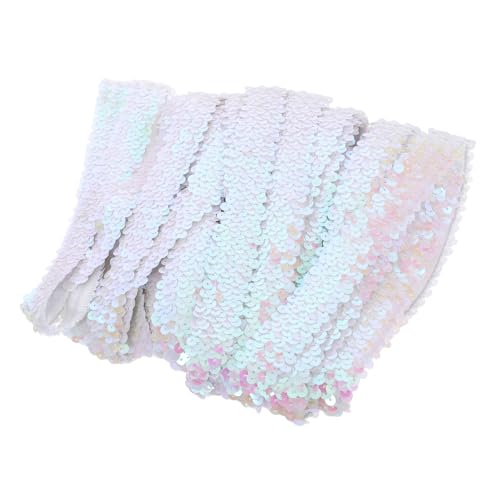 Elastisches Paillettenband für Haarschmuck und Stoffdekoration Vielseitig Einsetzbar für Hochzeiten Partys und Diy Projekte von Lurrose