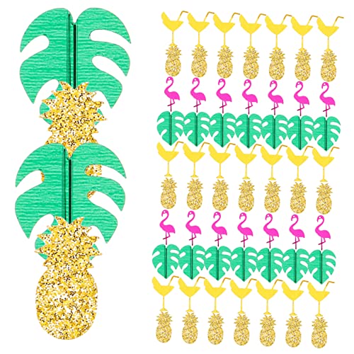 Lurrose 1 Hawaii Konfetti Pool Float Glitzer Luau Tischdekoration Kostüm Strandspielzeug Topper Pailletten LED Strand Dekoration Tropische Tischdekoration Party Set von Lurrose