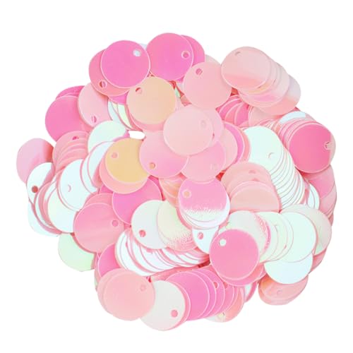 Lurrose 1 Plastik Pailletten dekorative Pailletten Kreis dekorative runde Pailletten bastelzeug handwerkskunst DIY Zubehör dekoration Tasche mit Pailletten selber machen DIY-Dekore Harz von Lurrose