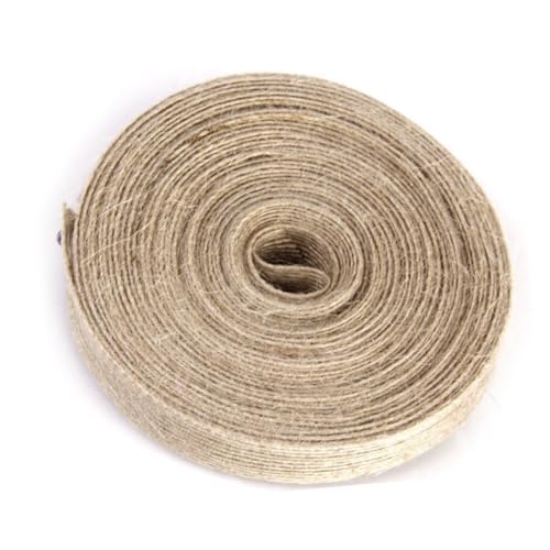Lurrose 1 Rolle Fischseide -Leinenspitze Jute -Band Jute-Gurtband Juteband aus Sackleinen Bandgewebe von Lurrose