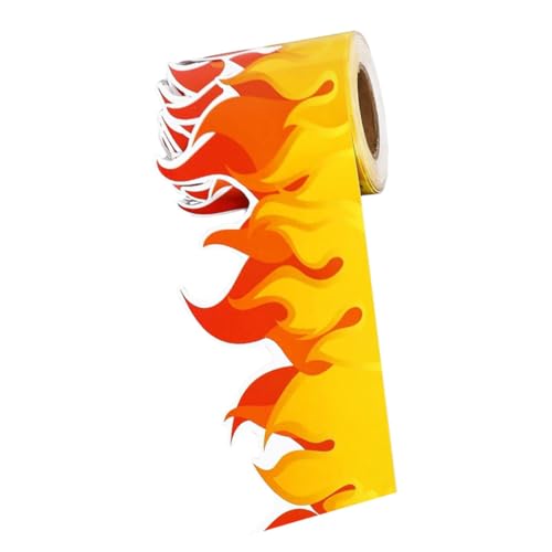 Lurrose 1 Rolle Flammenmuster Wandaufkleber für Pinnwände Dekorative Bordüre für Klassenzimmer Kreidetafeln und Einfach Anzubringen mit Lebendigen Farben und Stilvollem Design Lurrose 1 Rolle Flammenmuster Wandaufkleber für Pinnwände Dekorative Bordüre für Klassenzimmer Kreidetafeln und Einfach Anzubringen mit Lebendigen Farben und Stilvollem Design von Lurrose