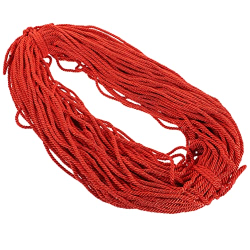 Lurrose 1 Rolle Geflochtenes Ehrenseil geflochtene Ehrenkordel geflochtene Schnüre für Absolventen Abschlussdekorationen Abschlussfeier Zierkordel mit Quaste Polyester rot von Lurrose