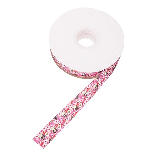 Lurrose 1 Rolle Geschenkband Rosa Band Zum Verpacken Seidenband Zum Basteln Bastelband Sortiment Satinfarben Hochzeitsbänder Zum Verpacken Stoffdekorationen Nähen Polyester von Lurrose