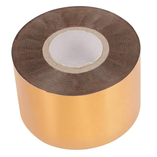 Lurrose 1 Rolle Heißfolien Transferfolie Wärmeaktivierte Folie für Diy Bastelprojekte Glitzernde Muster für Schulbedarf Goldfolie für Kreative Dekoration von Lurrose