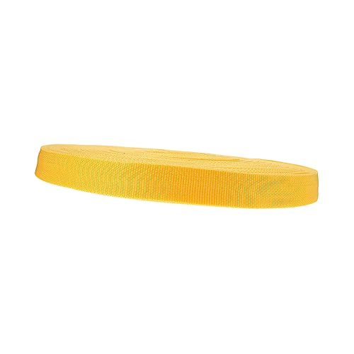Lurrose 1 Rolle PP-Gurtband in Leinwandbindung schultergurt rollmaßband schnürsenkel schultertuch schnursenkel Gurtband für Rucksack Kleidungszubehör Bastelgurtband Polypropylen Yellow von Lurrose