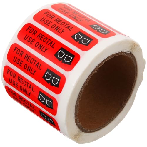 Lurrose 1 Rolle Rektalanwendungsaufkleber Lustige Selbstklebende Sticker für Partys für Halloween Weihnachten und Leicht Ablösbar Vielseitig Einsetzbar von Lurrose