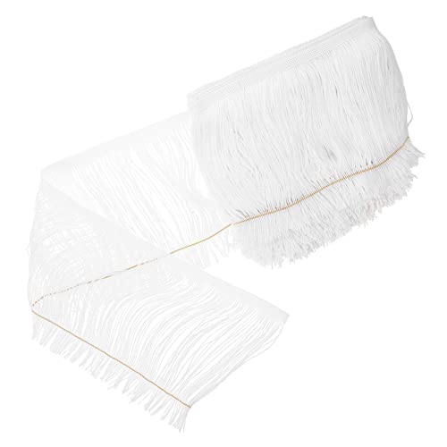 Lurrose 1 Rolle Schnurrbart Spitzenband Fransenband Teppich Mini Nähsets Schals Damen Stickerei Baumwollschal Für Damen Durchsichtiger Schalstoff Fransen Für Kleidung von Lurrose