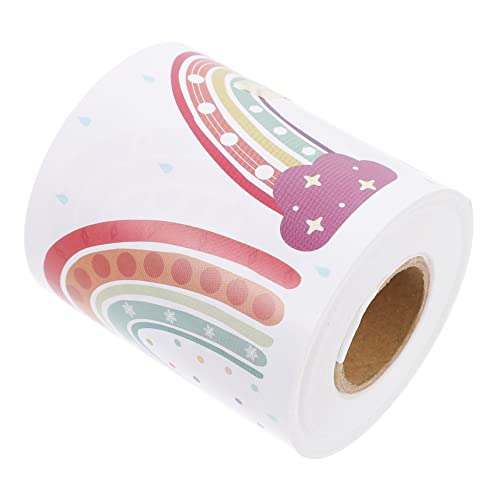 Lurrose 1 Rolle Schulanfang Deko Selbstklebender Rainbow Border Sticker für Schultafel und Klassenräume Roll für Kreative Diy Projekte und Festliche Anlässe von Lurrose
