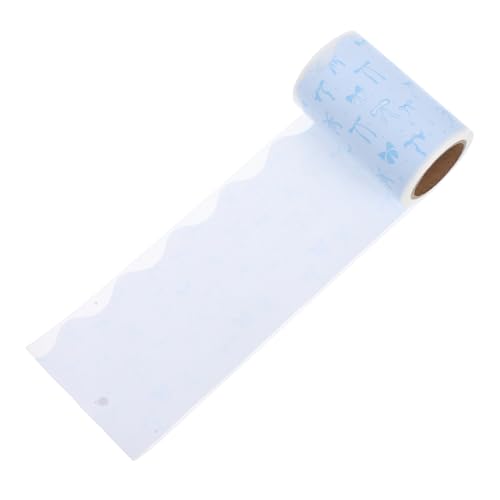 Lurrose 1 Rolle Selbstklebende Pinnwand-bordüren Mit Schleifenknoten-besatz, Aufkleber Für Klassenzimmer Und Büro, Für Tafelwände Und Metalloberflächen, Blau von Lurrose