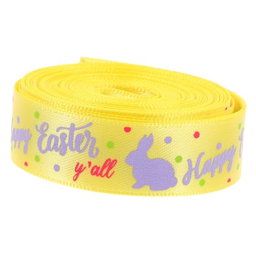 Lurrose 1 Rolle verpackung Band Wickelband wickeln dekorativ Satinband ribbon schienbeinschoner tape Osterband für Kränze Osterband zum Verpacken von Geschenken Polyester Yellow Lurrose 1 Rolle verpackung Band Wickelband wickeln dekorativ Satinband ribbon schienbeinschoner tape Osterband für Kränze Osterband zum Verpacken von Geschenken Polyester Yellow von Lurrose