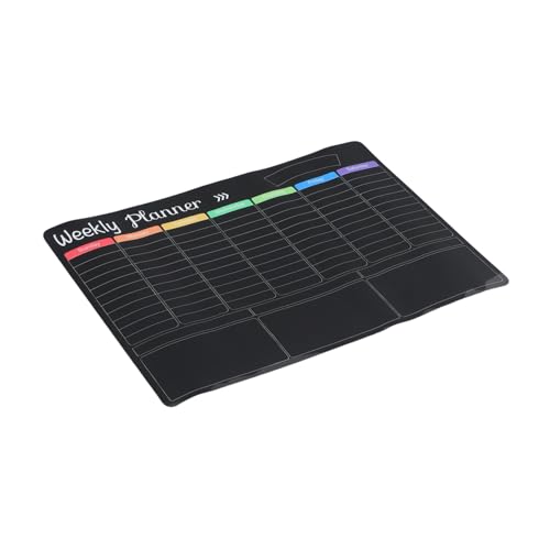 Lurrose 1 Satz Abwischbare Planer Tafel mit Monats und Wochenübersicht Magnetisches Whiteboard für Küche Marker und Radiergummi von Lurrose