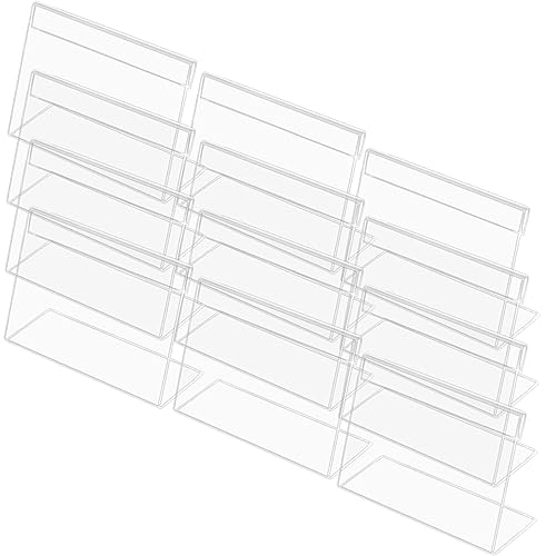 Lurrose 1 Satz Acryl-etikett Beschilderung Tür Willkommen Dekorationen Standetikett Inhaber Gefälligkeitsschild Für Hochzeit Sitzplätze Platte Kartenhalter Platzieren Transparent 20 Stück von Lurrose