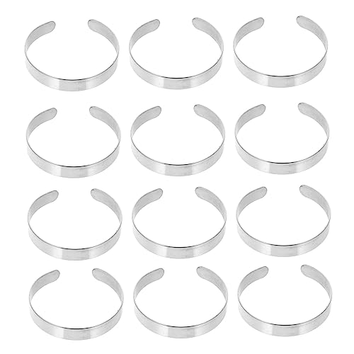 Lurrose 1 Satz Armband Rohlinge Zum Stempeln Gravieren Und Personalisieren Für Diy Schmuckherstellung Leicht Langlebig Und Vielseitig Einsetzbar 10 Stück von Lurrose