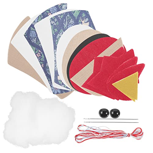 Lurrose 1 Satz Aufbewahrungskorb für Stickereien Bausätze Puppe Lagerung Nähen Quilten kühlkorb einkaufskorb embroidery set hand Spielzeugset für Anfänger Nähset Patchwork Stoff von Lurrose
