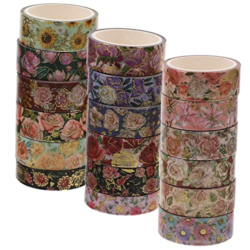 Lurrose 1 Satz Aufkleber Planer-aufkleber Scrapbooking Stempeln Folien-abdeckband Scrapbook-klebeband-aufkleber Zeitschriftenaufkleber Schmierpapier Japanisches Papier 18rollen Lurrose 1 Satz Aufkleber Planer-aufkleber Scrapbooking Stempeln Folien-abdeckband Scrapbook-klebeband-aufkleber Zeitschriftenaufkleber Schmierpapier Japanisches Papier 18rollen von Lurrose