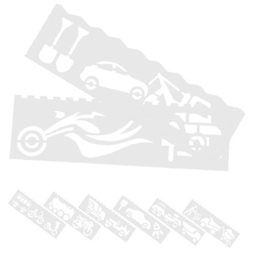 Lurrose 1 Satz Automalerei Vorlage Autoschablone Kinderhandwerk Schulprojekt Schablonen Für Karte Machen Fahrzeugzeichnungsvorlagen Kid Craft Card Making Transportfahrzeugvorlagen Weiß Pp von Lurrose