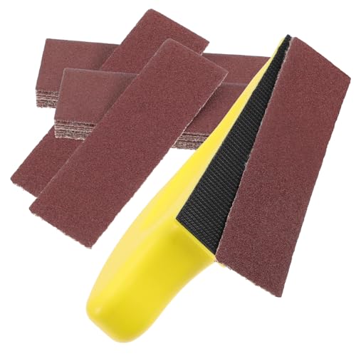 Lurrose 1 Satz Blatt Sandpapier Für Nass-trocken-schleifpapier-sortiment Schleifen Sortiert Auto Schleifpapier 80er Schleifpapier Holz Metall Schleifpapier Polyurethanschaum Brown von Lurrose