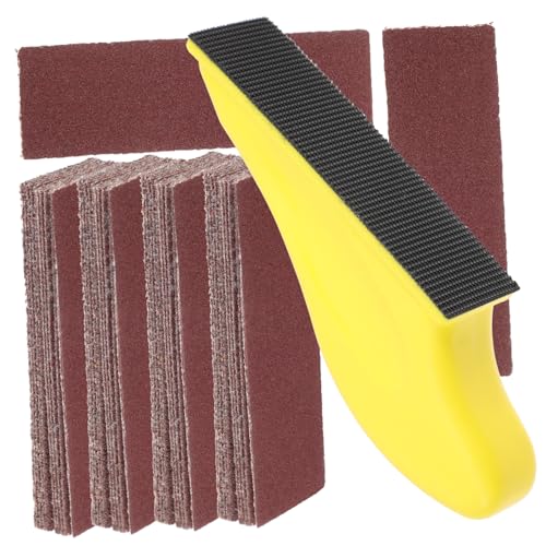 Lurrose 1 Satz Blatt Sandpapier Sortiert Schleifen Nass-trocken-schleifpapier-sortiment Für Schleifpapier Mit 400er Körnung Trockenes Schleifpapier Auto Schleifpapier Brown Aluminiumoxid von Lurrose