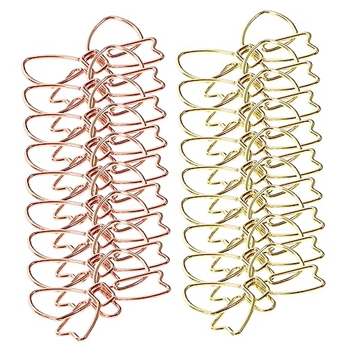 Lurrose 1 Satz Büroklammer Mit Schleife Geformt Mini -papierclips Stichworte Büro Büroklammern Dekorative Papierklammern Büroklammern in Neuartiger Form Zarte Büroklammern Metall 20 Stück Lurrose 1 Satz Büroklammer Mit Schleife Geformt Mini -papierclips Stichworte Büro Büroklammern Dekorative Papierklammern Büroklammern in Neuartiger Form Zarte Büroklammern Metall 20 Stück von Lurrose