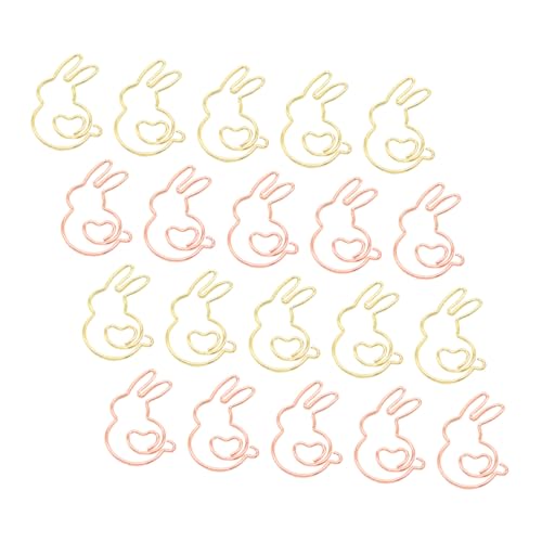 Lurrose 1 Satz Cartoon-markierungsclip Lustige Papierclips Tierische Büroklammern Goldene Büroklammern Goldene Papierklammern Büroklammer Befestigen Studentische Papierklammer 20 Stück von Lurrose