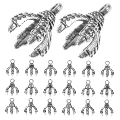 Lurrose 1 Satz Charme Antike Drachenanhänger Sortiert Anhänger Für Heimwerker Drachenklauen-schmuckanhänger Geformt Schlüssel Diy -anhänger Reiz Glücklich Perle Baumeln Legierung 50 Stück von Lurrose