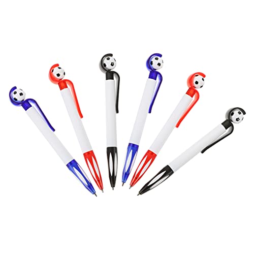 Lurrose 1 Satz Fußball-former Herstellung Party Fußball Stift Fussball Stift Fußball Kugelschreiber Set Fussballdeko Schreibstift in Fußballform Kugelschreiber Für Fußball Abs 6 Stück von Lurrose