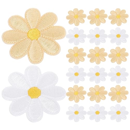 Lurrose 1 Satz Gänseblümchen-ornament-stickerei Flecken Gestickte Aufnäher Nähen Pfadfinderinnen-aufnäher Blume Patches Zum Aufnähen Bügelflicken Gänseblümchen-patch Stoff 20 Stück Lurrose 1 Satz Gänseblümchen-ornament-stickerei Flecken Gestickte Aufnäher Nähen Pfadfinderinnen-aufnäher Blume Patches Zum Aufnähen Bügelflicken Gänseblümchen-patch Stoff 20 Stück von Lurrose