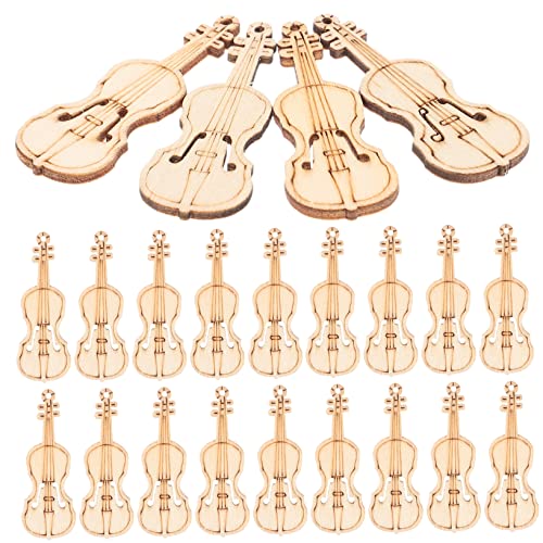 Lurrose 1 Satz Geigenanhänger Geigendekoration Winzige Geige Mit Sob Story Spielzeuggeige Kleinste Geige Der Welt Schlüsselanhänger Farbpalette Charms Ausschnitte 50 Stück von Lurrose