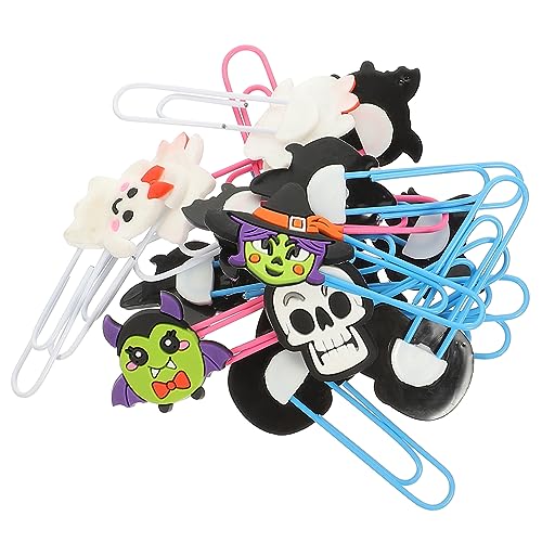 Lurrose 1 Satz Halloween- Clip Mini Büroklammer Geformt Geister Hoch Drinnen Klein Schläger Gothic Schüttgut Festival-lesezeichen Sammelalbum Dekorativ Stöcke Pvc-weichkleber 20 Stück Lurrose 1 Satz Halloween- Clip Mini Büroklammer Geformt Geister Hoch Drinnen Klein Schläger Gothic Schüttgut Festival-lesezeichen Sammelalbum Dekorativ Stöcke Pvc-weichkleber 20 Stück von Lurrose
