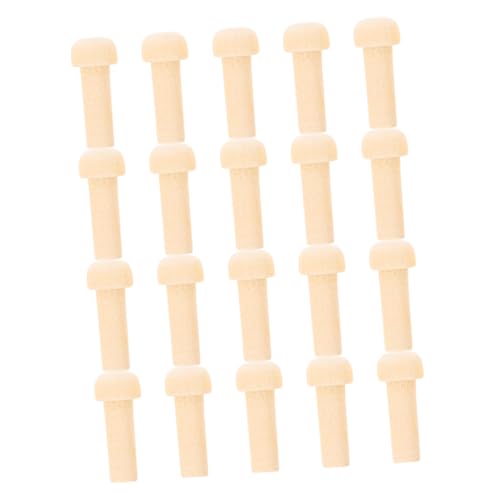 Lurrose 1 Satz Holzachse Mini Holz Pegs Unbehandelt Für Diy Projekte Für Möbelgestaltung Praktische Bastelbedarf Holzstäbe 20 Stück von Lurrose