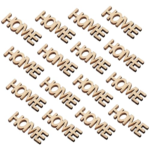 Lurrose 1 Satz Holzausschnitte Buchstaben Ausgeschnitten Dekoratives Zuhause Wohnkultur Home Decor Wohnungsdeko Holzhandwerk Selber Machen Füller Für Briefdosen Zu Hause Hölzern 100 Stück von Lurrose