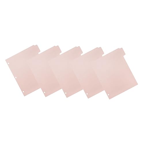 Lurrose 1 Satz Indexpunkte Für Loseblattbücher Trennzeichen Seitenteiler Ordner-organizer Buchseite Ordner Trenner Ordnertrenner Seitenmarkierungen Notizblock-marker Pp Rosa 5blätter von Lurrose