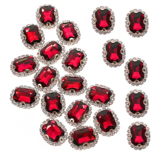 Lurrose 1 Satz Kleidung Strassverzierungen Kleidungsmaterialien Strasssteine aufnähen Kleidung Nähen Strass Accessoires Annähen Dekorativer Strass Diy -materialien Glas Rot 20 Stück Lurrose 1 Satz Kleidung Strassverzierungen Kleidungsmaterialien Strasssteine aufnähen Kleidung Nähen Strass Accessoires Annähen Dekorativer Strass Diy -materialien Glas Rot 20 Stück von Lurrose