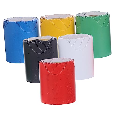 Lurrose 1 Satz Kreative Bordüren Für Klassenzimmer Dekoratives Randpapier Farben Blau Gelb Grün Rot Schwarz Vielseitig Einsetzbar Für Pinnwände Papier Tische Und Pro Rolle Für 6rollen von Lurrose