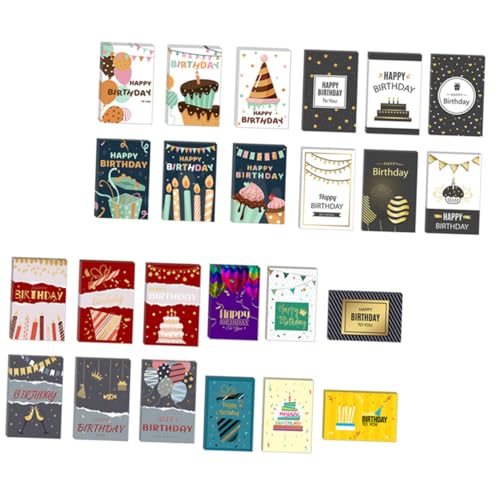 Lurrose 1 Satz Kreatives Geburtstagskartenset Du Dekorativ Multipack Büro Geburtstagskarten Für Frauen Herzlichen Glückwunschkarte Gruß Code Bausatz Geburtstagskarten Für Sohn Pop Papier von Lurrose