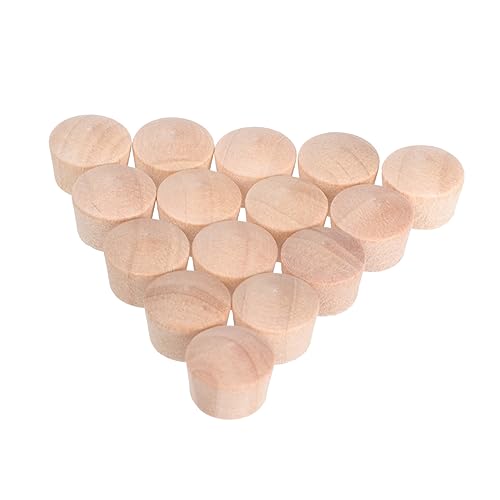 Lurrose 1 Satz Lochstopfen Aus Holz Hartholz Schraubstopfen Aus Teakholz Stecker Für Möbelbeschläge Schrauben Holzstecker Dekorative Kappe Aus Holz Hölzern Beige 300 Stück von Lurrose