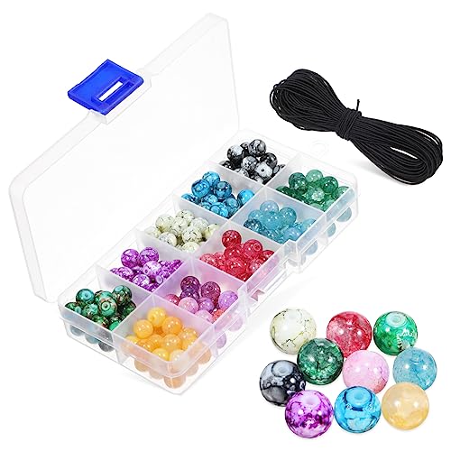 Lurrose 1 Satz Löcher Spacer Beads Kleine Glasperlen Zur Schmuckherstellung 200 Stück von Lurrose