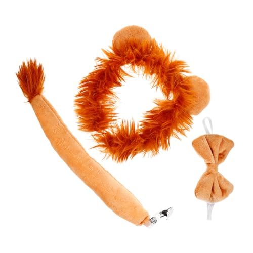 Lurrose 1 Satz Löwen-Stirnband-Set Tierkostüm Löwenhut Löwenkopf Kostüme Löwenkostüm für tier haarreif faschings haarreif Cosplay- Festival-Fliege Fliege Stoff Lurrose 1 Satz Löwen-Stirnband-Set Tierkostüm Löwenhut Löwenkopf Kostüme Löwenkostüm für tier haarreif faschings haarreif Cosplay- Festival-Fliege Fliege Stoff von Lurrose