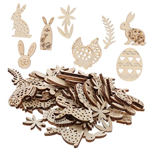Lurrose 1 Satz Ostern Holzspäne Pflanzenetikett Leere Untersetzer Zum Basteln Dinge Zu Malen Schmücken Lackierbar Ornamente Zum Basteln Kugeln Eierdekorateur Spielzeugeier Mini 200 Stück von Lurrose