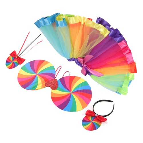 Lurrose 1 Satz Regenbogen-partydekorationen Mädchen-regenbogen-outfit Neon Regenbogen-tutu-rock Regenbogen-gastgeschenke Regenbogen-stirnband Kostüm Regenbogen-kostümzubehör Stoff Lurrose 1 Satz Regenbogen-partydekorationen Mädchen-regenbogen-outfit Neon Regenbogen-tutu-rock Regenbogen-gastgeschenke Regenbogen-stirnband Kostüm Regenbogen-kostümzubehör Stoff von Lurrose