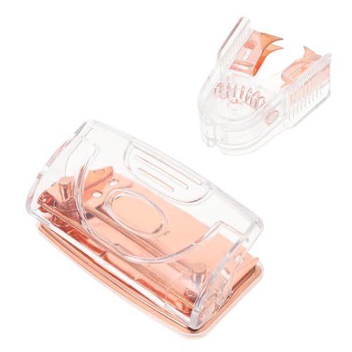Lurrose 1 Satz Rosegold Papierlocher Heftgerät Tragbarer Stanzer Effiziente und Präzise Stanzwerkzeuge für Dokumente und Büroorganisation von Lurrose