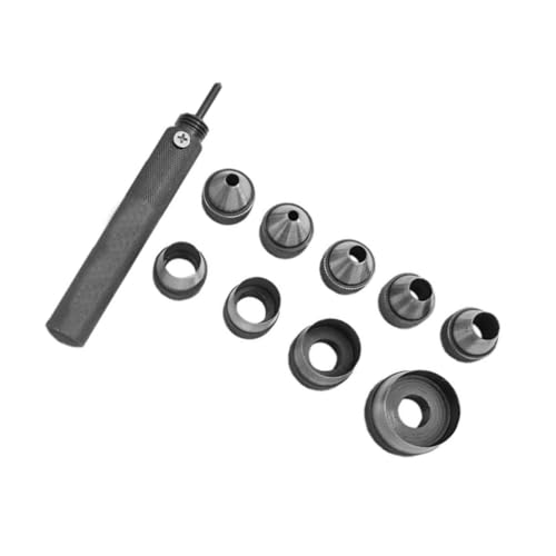 Lurrose 1 Satz Satz Material Klein Locher Gürtellochpuncher Lochschneider Langlebige Schläge Zubehör Für Gürtelstanzen Hohler Puncher Lederwerkzeuge Grey Stahl von Lurrose