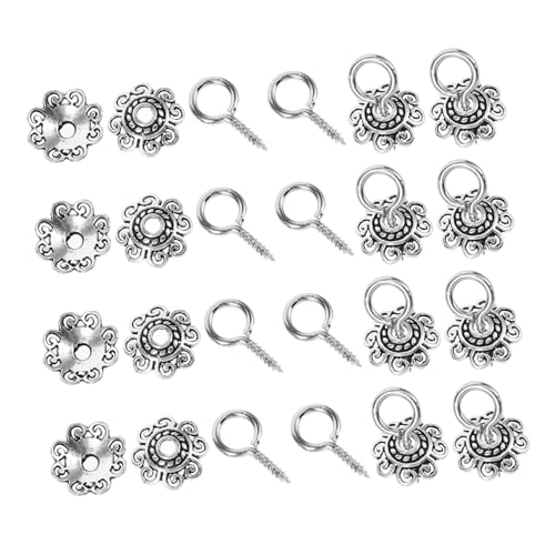 Lurrose 1 Satz Schmuckperlenkappen Armbandherstellung Schlüssel Perlenkappen Zum Selber Basteln Lose Charm-perlen Blumenperlenkappe Schmuckzubehör Legierung Silver Lurrose 1 Satz Schmuckperlenkappen Armbandherstellung Schlüssel Perlenkappen Zum Selber Basteln Lose Charm-perlen Blumenperlenkappe Schmuckzubehör Legierung Silver von Lurrose